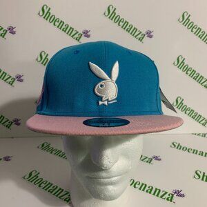 Headgear Classics Hat Playboy Fitted Cap Bunny World Your Playground Blue 7 3/4
